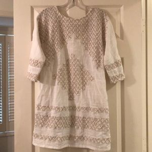 Free People Cream Knit Tunic